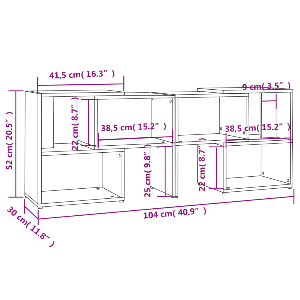Tv Skříňka Bílá S Vysokým Leskem 104X30X52 Cm Kompozitní Dřevo