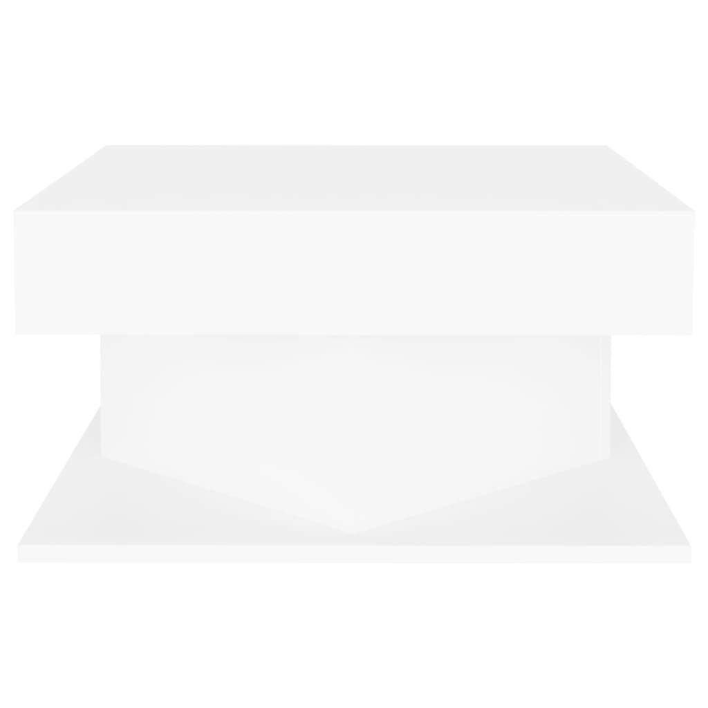 Konferenční Stolek Bílý 57 X 57 X 30 Cm Kompozitní Dřevo