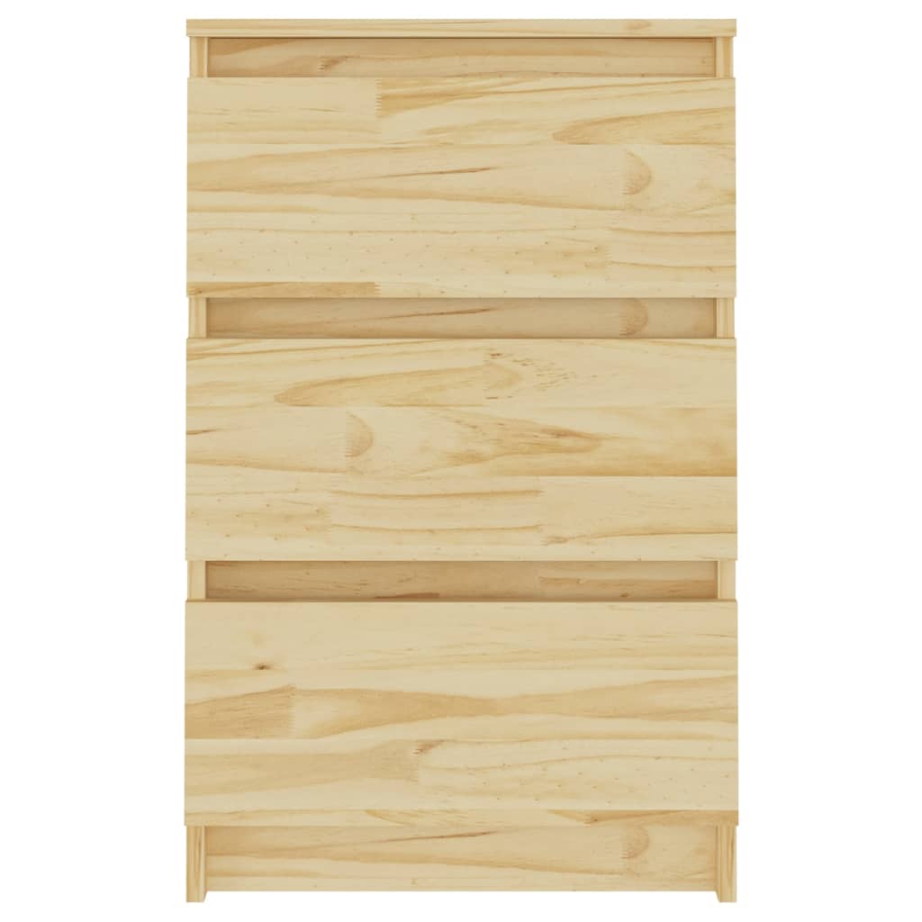 Noční Stolky 2 Ks 40 X 29,5 X 64 Cm Masivní Borové Dřevo