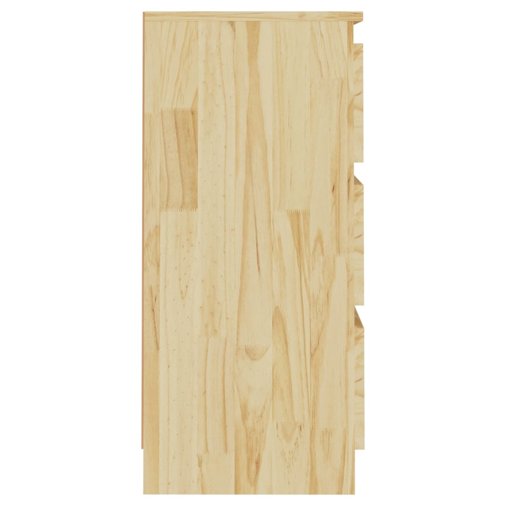 Noční Stolky 2 Ks 40 X 29,5 X 64 Cm Masivní Borové Dřevo