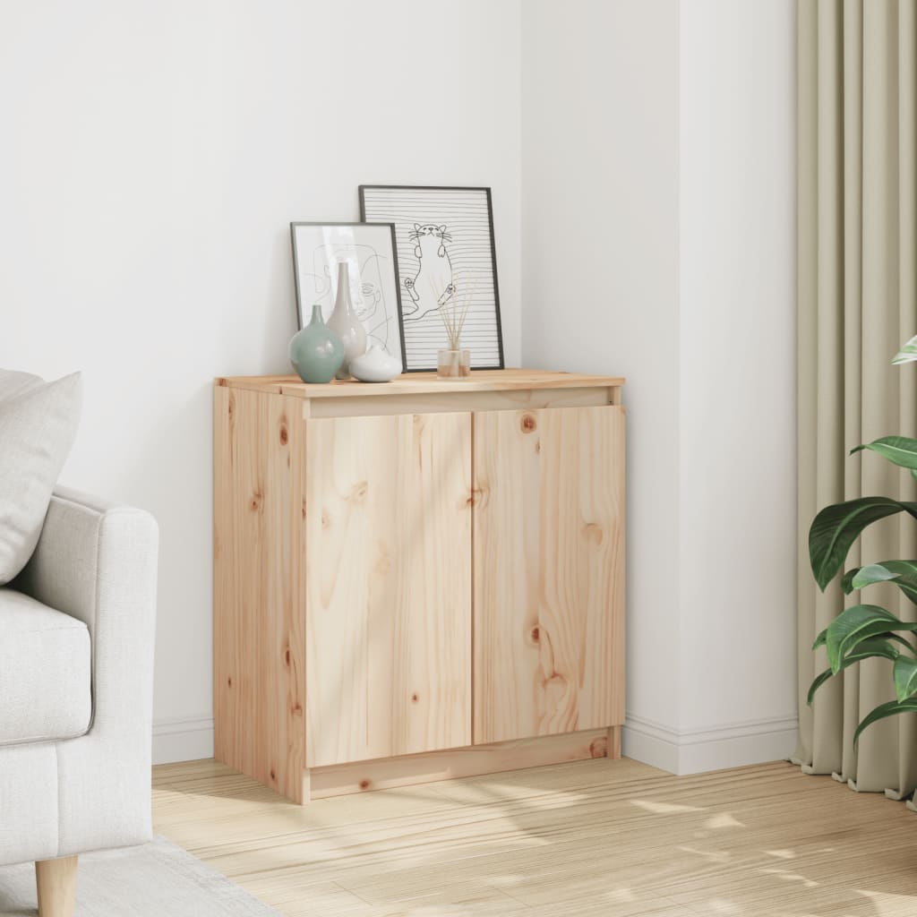 Odkládací Skříňka 60 X 36 X 65 Cm Masivní Borové Dřevo