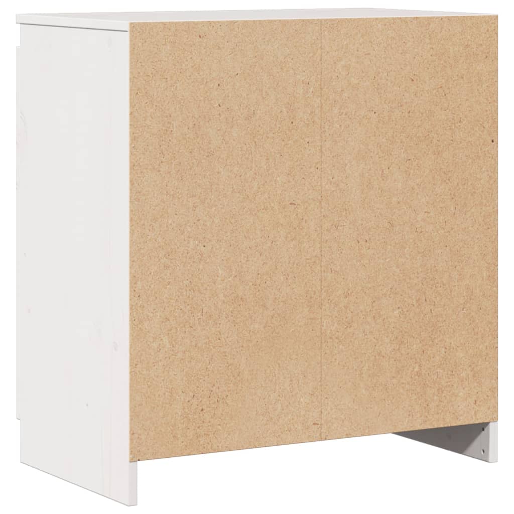 Odkládací Skříňka 60 X 36 X 65 Cm Masivní Borové Dřevo