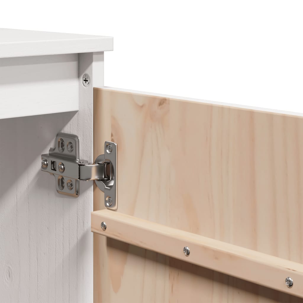 Odkládací Skříňka 60 X 36 X 65 Cm Masivní Borové Dřevo