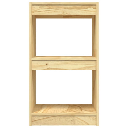 Knihovna 40 X 30 X 71,5 Cm Masivní Borovice Přírodní