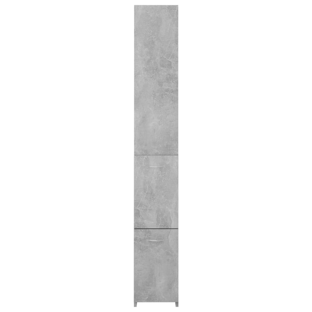 Koupelnová Skříňka Betonově Šedá 25X26,5X170Cm Kompozitní Dřevo