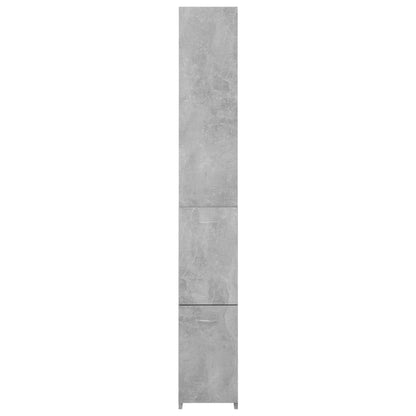 Koupelnová Skříňka Betonově Šedá 25X26,5X170Cm Kompozitní Dřevo