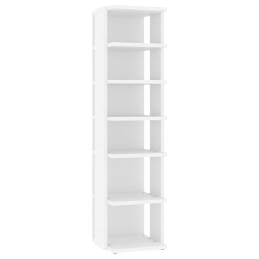 Botník Bílý 27,5X27X102 Cm Kompozitní Dřevo