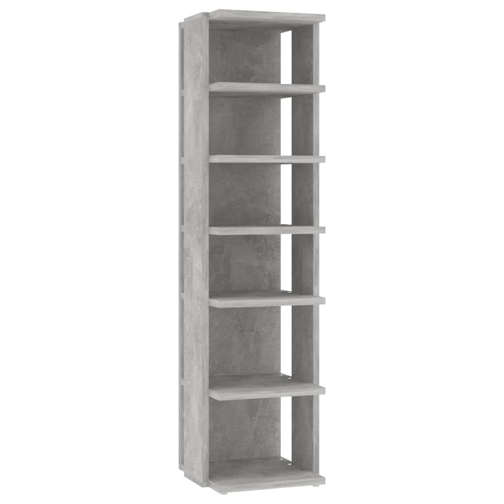Botník Betonově Šedý 27,5X27X102 Cm Kompozitní Dřevo