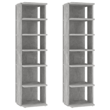 Botníky 2 Ks Betonově Šedé 27,5X27X102 Cm