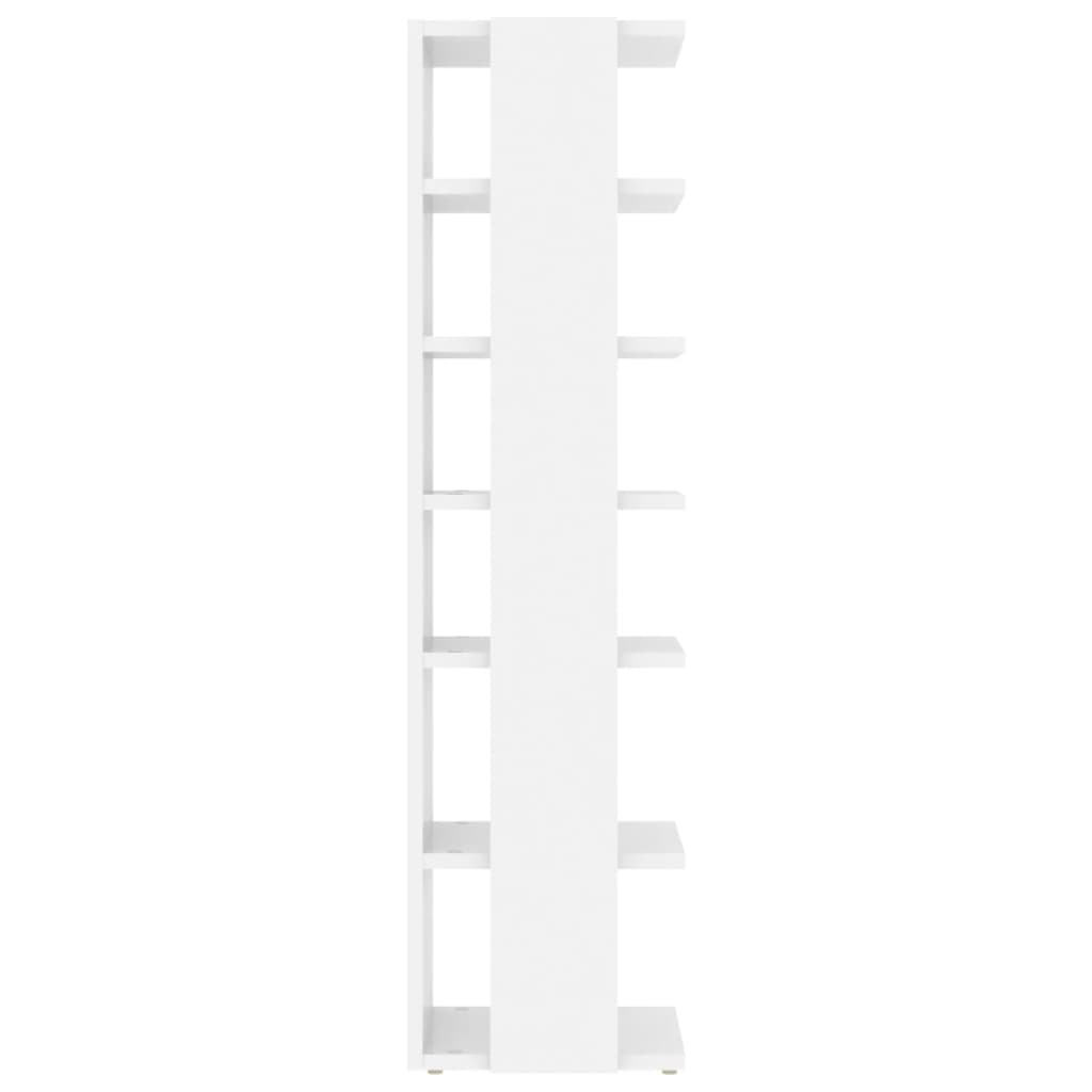 Botníky 2 Ks Bílé S Vysokým Leskem 27,5X27X102 Cm