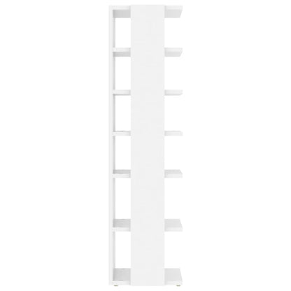 Botníky 2 Ks Bílé S Vysokým Leskem 27,5X27X102 Cm