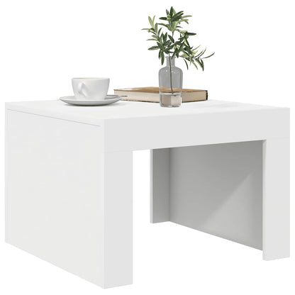 Konferenční Stolek Bílý 50 X 50 X 35 Cm Kompozitní Dřevo