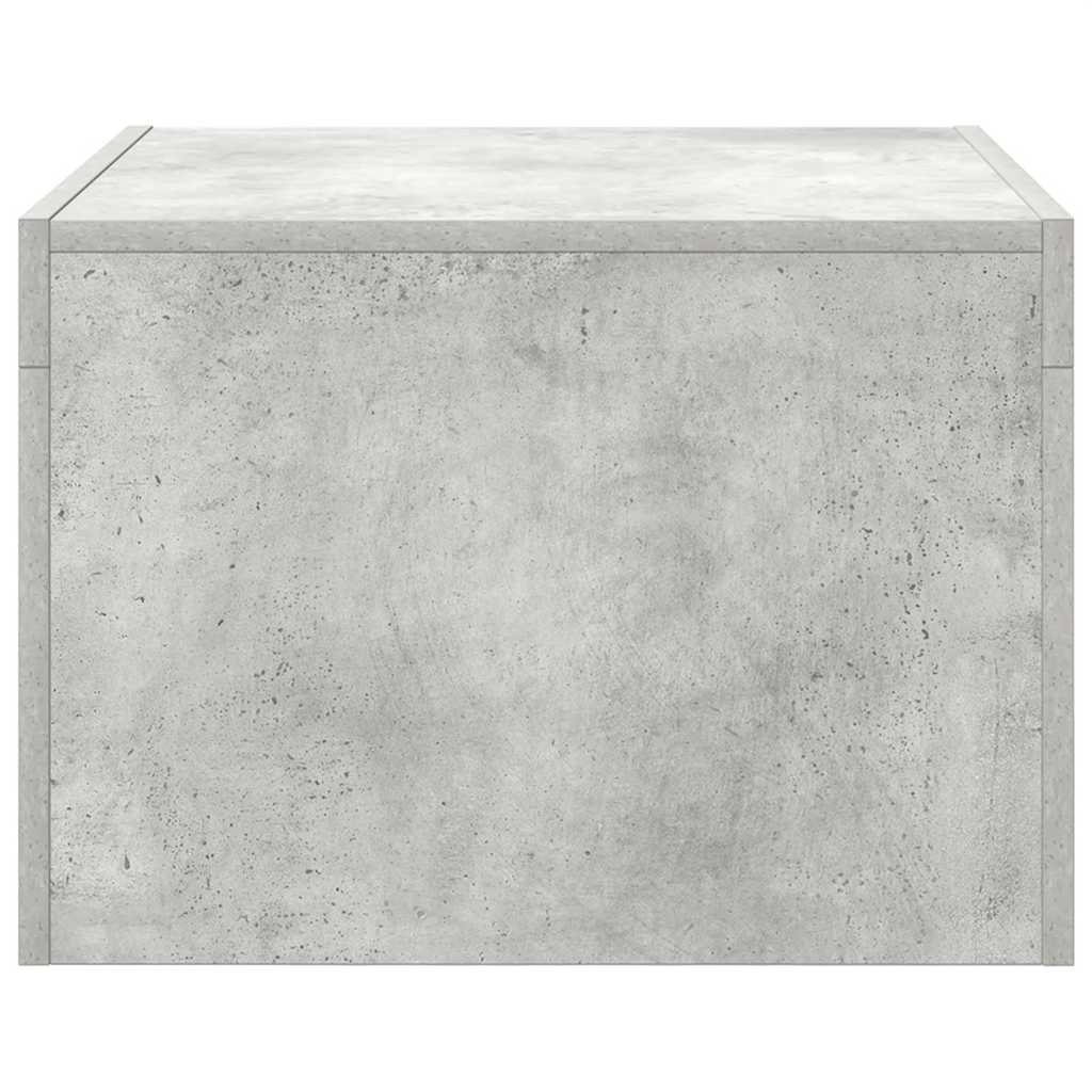 Konferenční Stolek Betonově Šedý 50X50X35 Cm Kompozitní Dřevo
