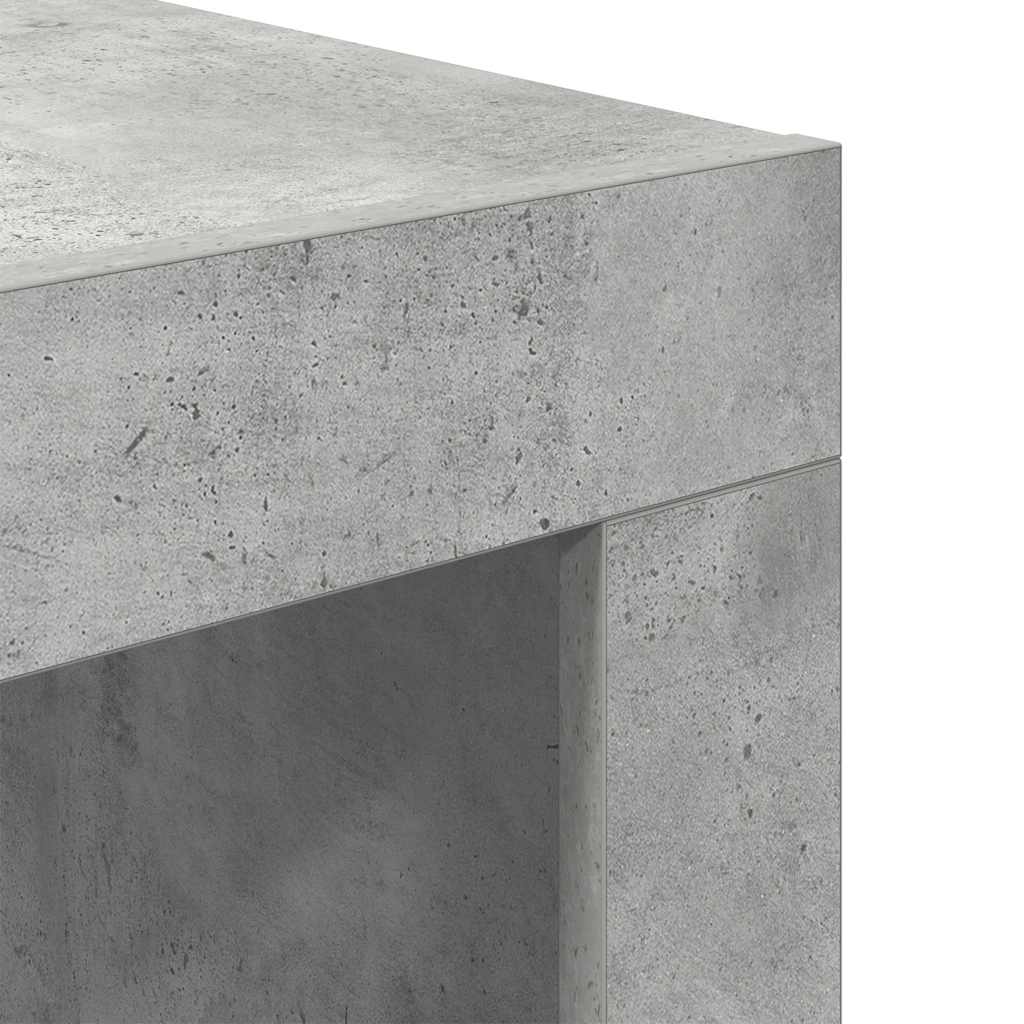 Konferenční Stolek Betonově Šedý 50X50X35 Cm Kompozitní Dřevo