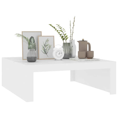 Konferenční Stolek Bílý 100 X 100 X 35 Cm Kompozitní Dřevo