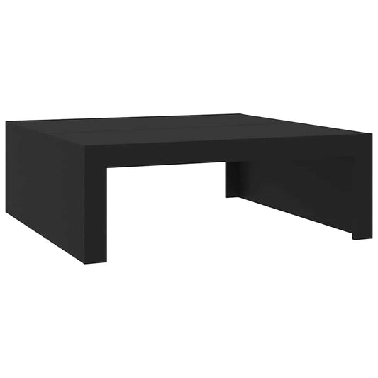 Konferenční Stolek Černý 100 X 100 X 35 Cm Kompozitní Dřevo