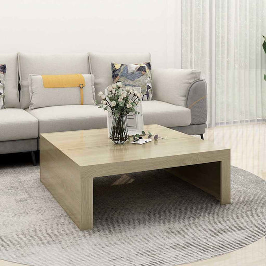 Konferenční Stolek Dub Sonoma 100X100X35 Cm Kompozitní Dřevo