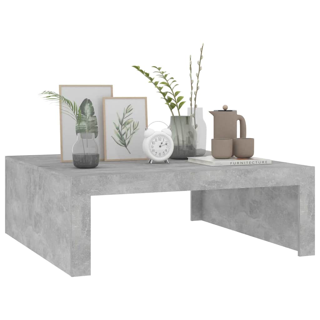 Konferenční Stolek Betonově Šedý 100X100X35 Cm Kompozitní Dřevo