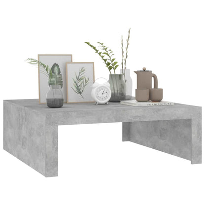 Konferenční Stolek Betonově Šedý 100X100X35 Cm Kompozitní Dřevo