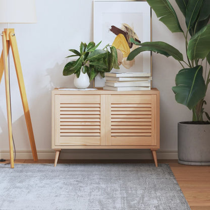 Nábytková Dvířka Lamelový Design 2 Ks 99,3 X 59,4 Cm Borovice