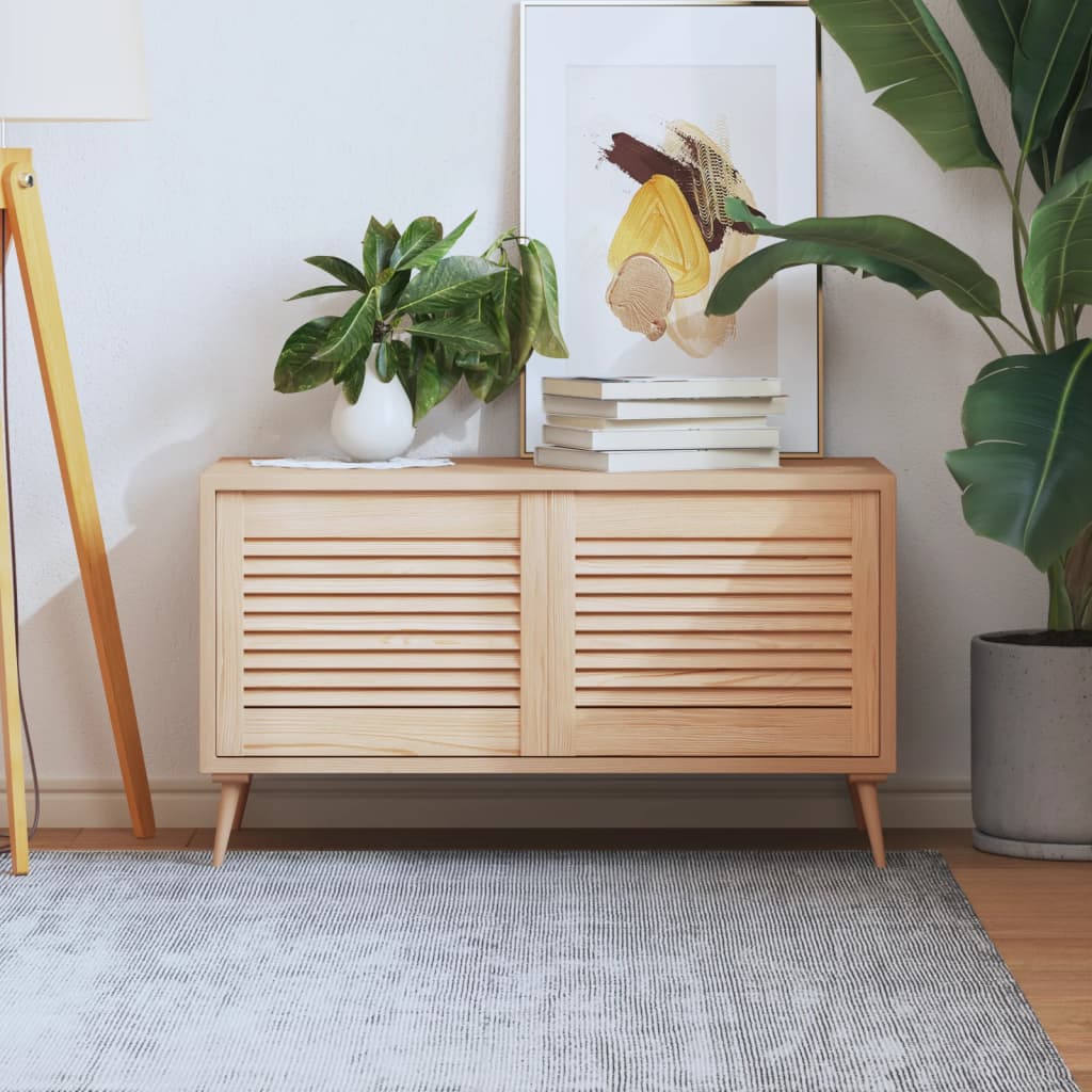 Nábytková Dvířka Lamelový Design 2 Ks 99,3 X 59,4 Cm Borovice