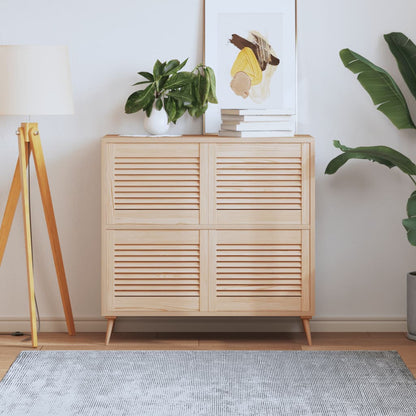 Nábytková Dvířka Lamelový Design 2 Ks 99,3 X 59,4 Cm Borovice