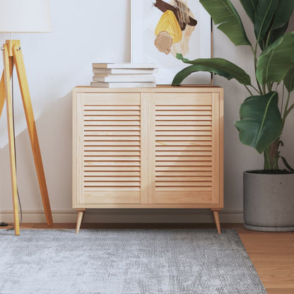 Nábytková Dvířka Lamelový Design 2 Ks 99,3 X 59,4 Cm Borovice