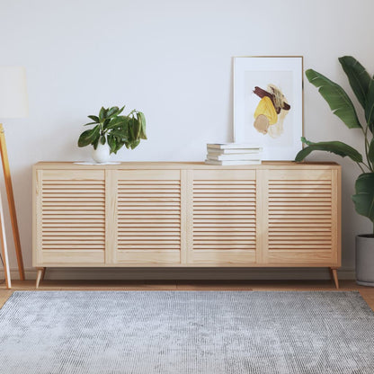 Nábytková Dvířka Lamelový Design 2 Ks 99,3 X 59,4 Cm Borovice