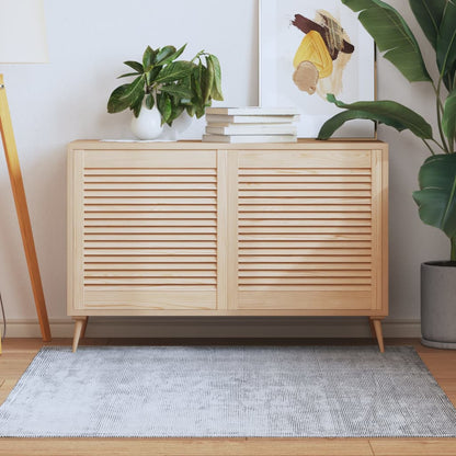 Nábytková Dvířka Lamelový Design 2 Ks 99,3 X 59,4 Cm Borovice