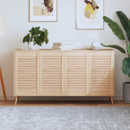 Nábytková Dvířka Lamelový Design 2 Ks 99,3 X 59,4 Cm Borovice