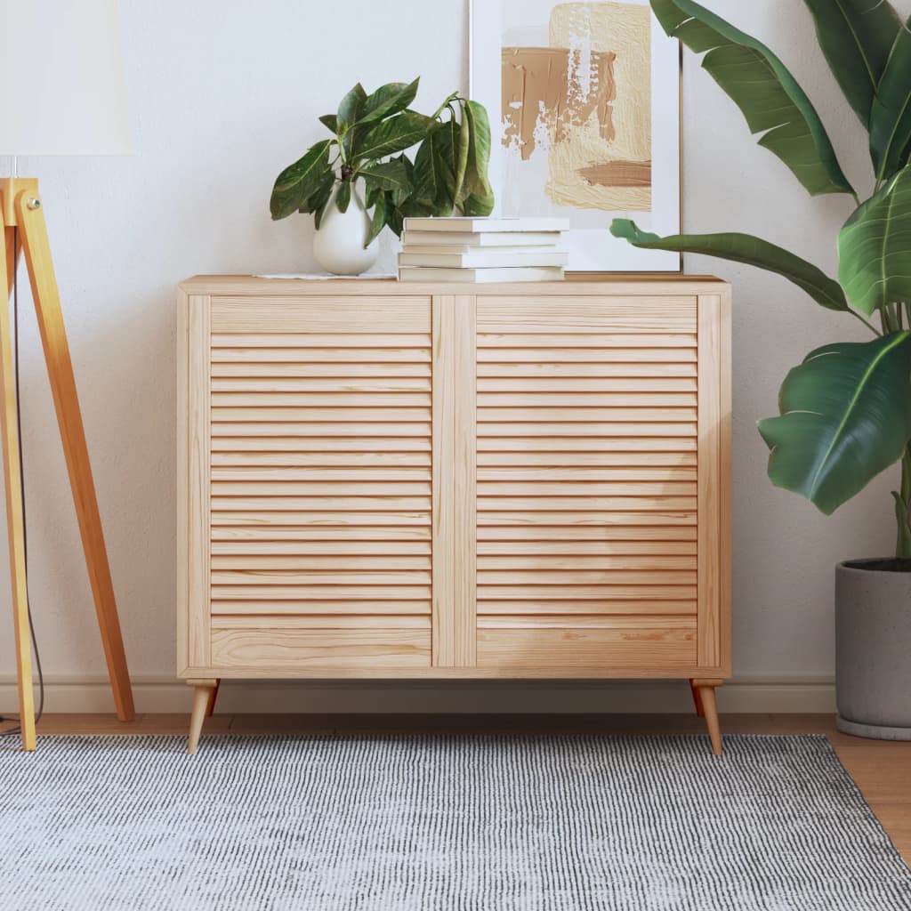 Nábytková Dvířka Lamelový Design 2 Ks 99,3 X 59,4 Cm Borovice