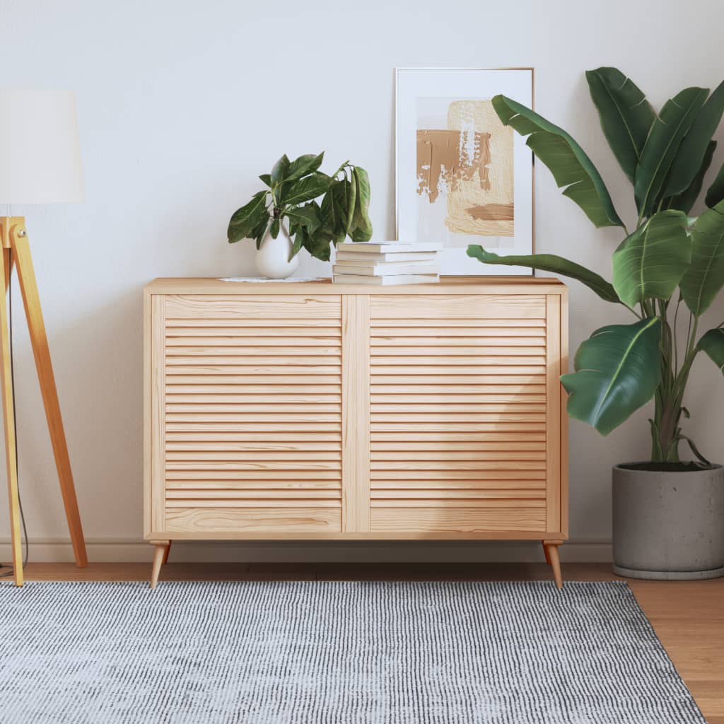 Nábytková Dvířka Lamelový Design 2 Ks 99,3 X 59,4 Cm Borovice