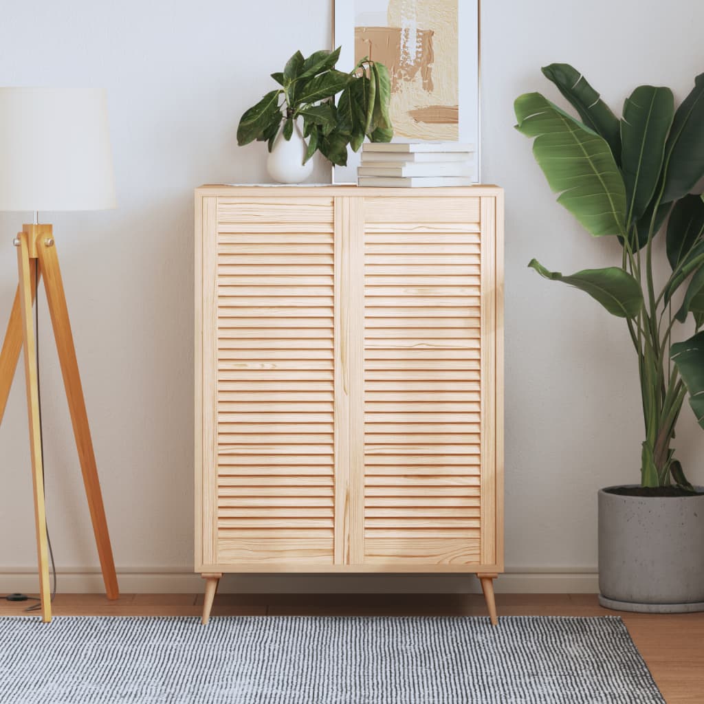 Nábytková Dvířka Lamelový Design 2 Ks 99,3 X 59,4 Cm Borovice