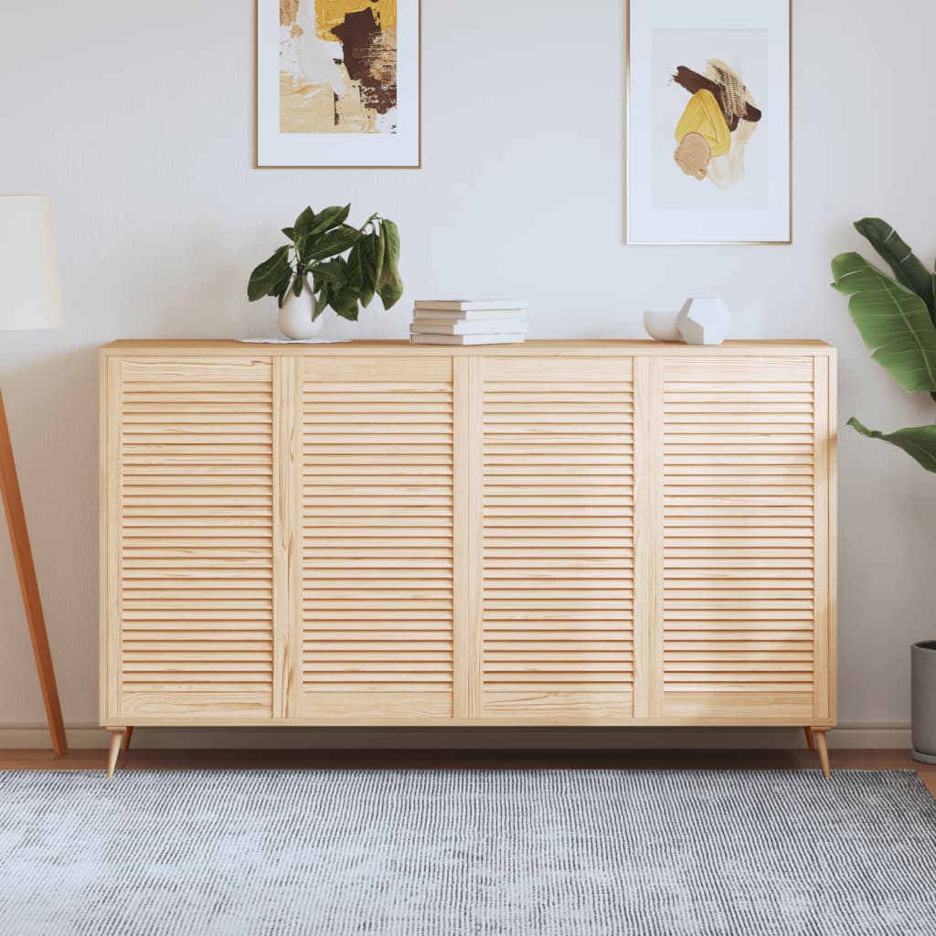 Nábytková Dvířka Lamelový Design 2 Ks 99,3 X 59,4 Cm Borovice