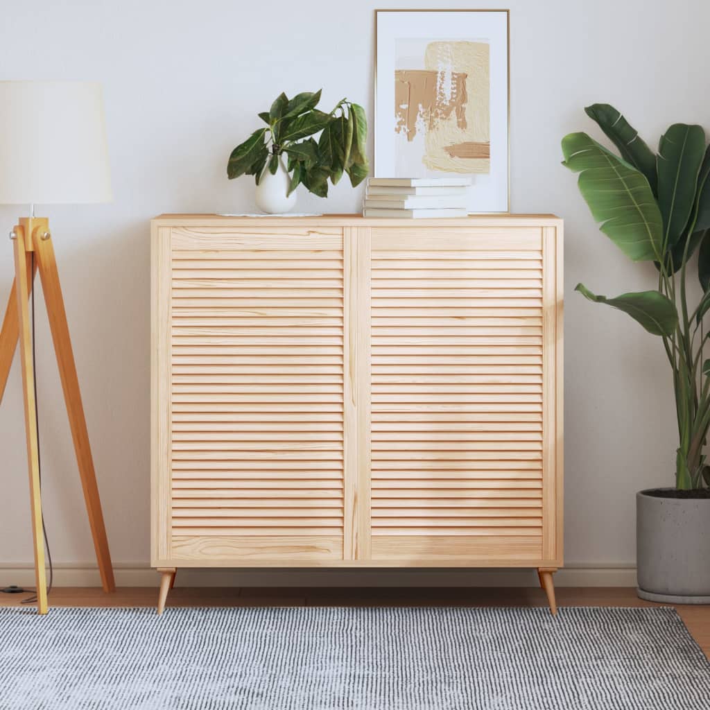 Nábytková Dvířka Lamelový Design 2 Ks 99,3 X 59,4 Cm Borovice