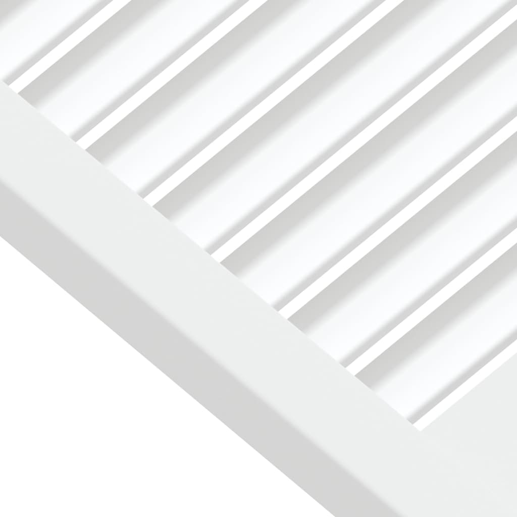 Nábytková Dvířka Lamelový Design 2 Ks Bílá 39,5X39,4Cm Borovice