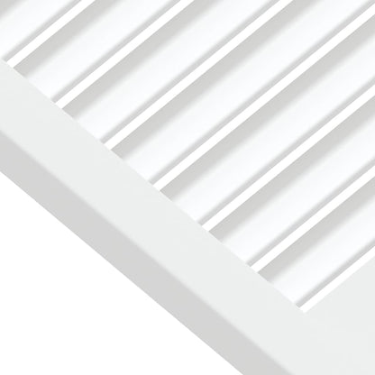 Nábytková Dvířka Lamelový Design 2 Ks Bílá 39,5X39,4Cm Borovice