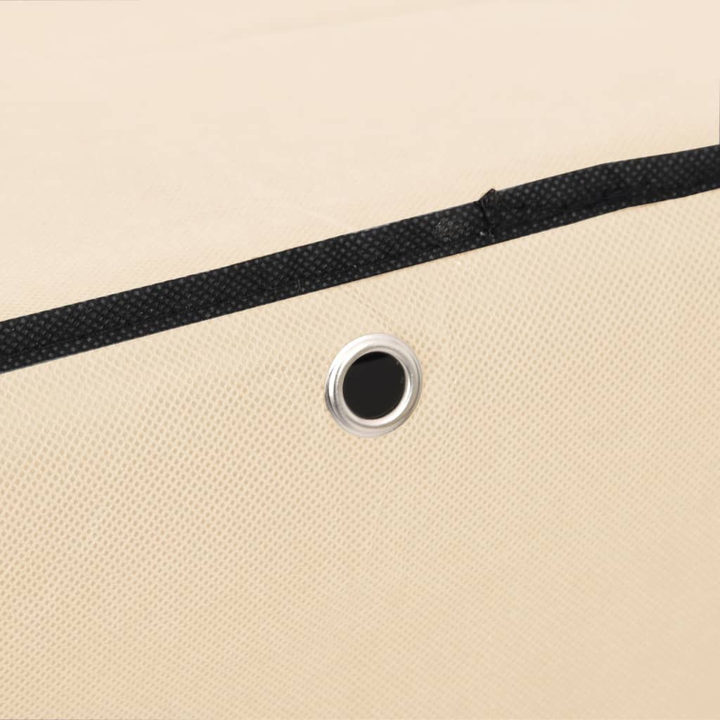 Botník Krémový 60 X 30 X Textil Krémová