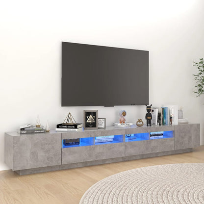 3Dílný Set Tv Skříněk S Led Světly Kompozitní Dřevo