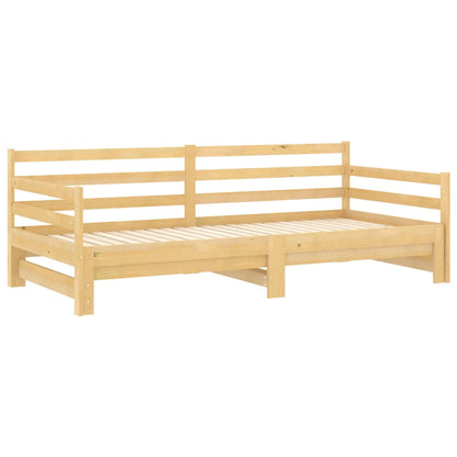 Výsuvná Válenda Masivní Borové Dřevo 2× (90 X 200 Cm)