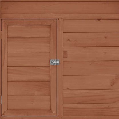 Kurník Moka A Bílý 150 X 96 X 110 Cm Masivní Jedlové Dřevo