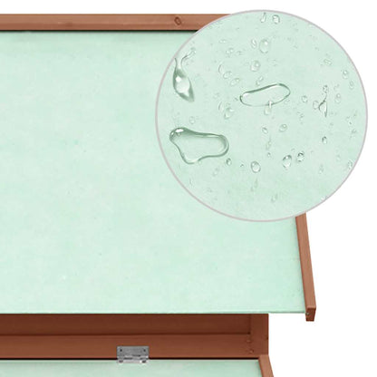 Kurník Moka A Bílý 150 X 96 X 110 Cm Masivní Jedlové Dřevo