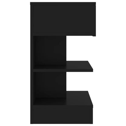 Noční Stolky 2 Ks Černé 40 X 35 X 65 Cm