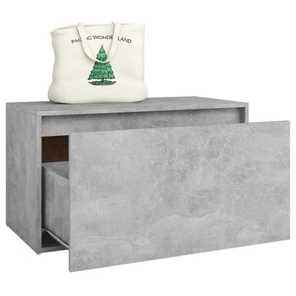 Lavice Do Předsíně 80X40X45 Cm Betonově Šedá Kompozitní Dřevo