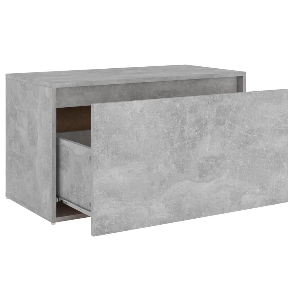 Lavice Do Předsíně 80X40X45 Cm Betonově Šedá Kompozitní Dřevo