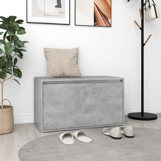 Lavice Do Předsíně 80X40X45 Cm Betonově Šedá Kompozitní Dřevo