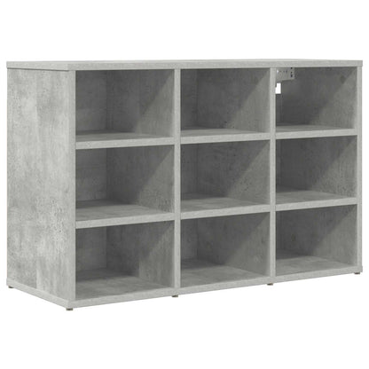 Skříň Na Obuv 77,5 X 30 X 51 Cm Kompozitní Dřevo Betonová Šedá