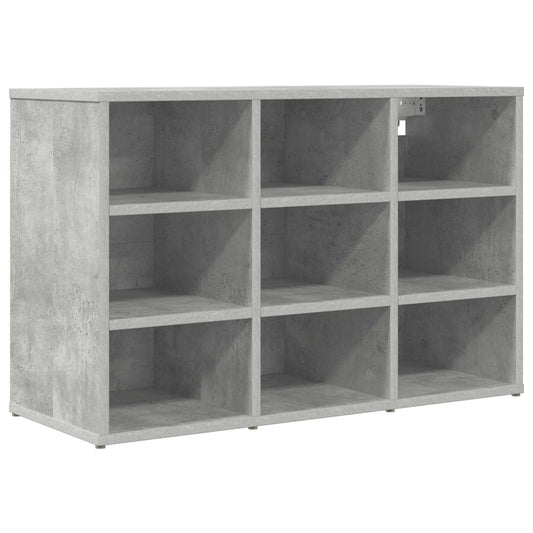 Skříň Na Obuv 77,5 X 30 X 51 Cm Kompozitní Dřevo Betonová Šedá