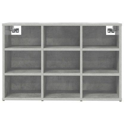 Skříň Na Obuv 77,5 X 30 X 51 Cm Kompozitní Dřevo Betonová Šedá