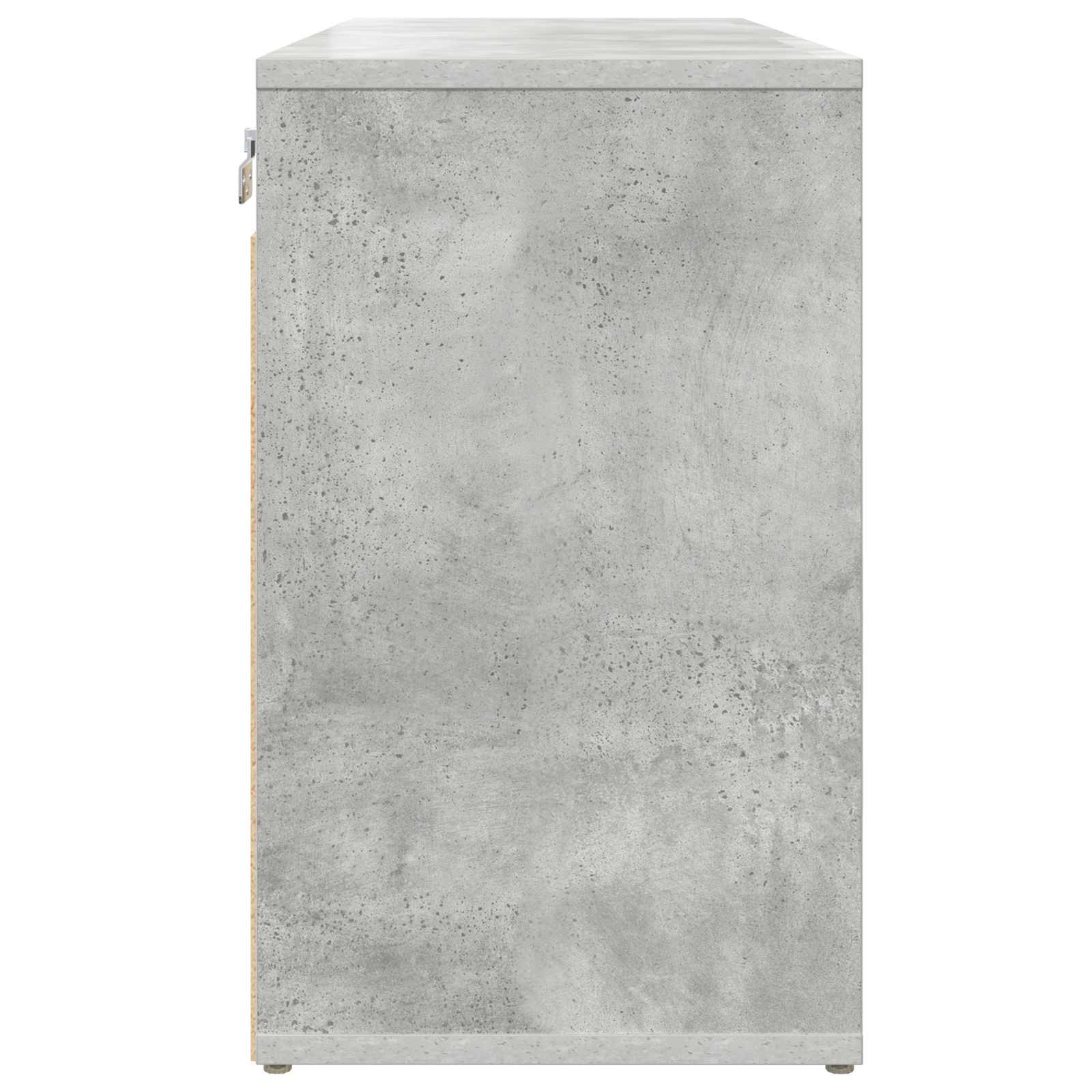 Skříň Na Obuv 77,5 X 30 X 51 Cm Kompozitní Dřevo Betonová Šedá